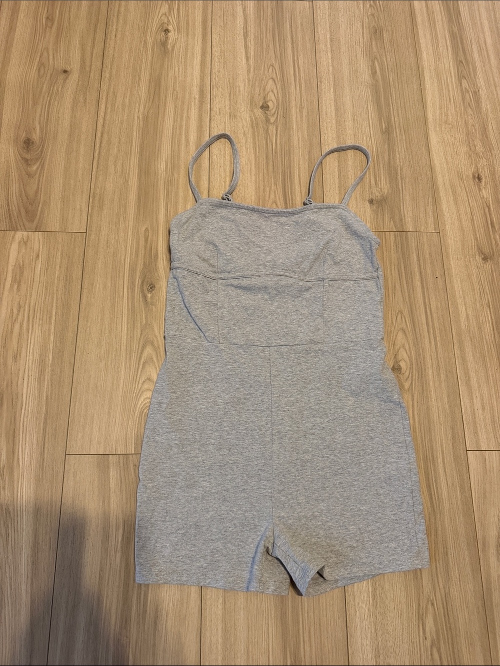 Forever 21 Gray Spaghetti-Strap Romper